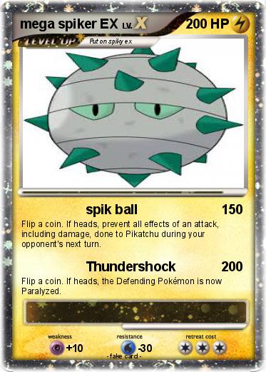 Pokemon mega spiker EX