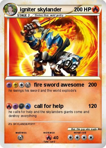 Pokemon igniter skylander