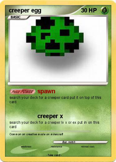 Pokemon creeper egg