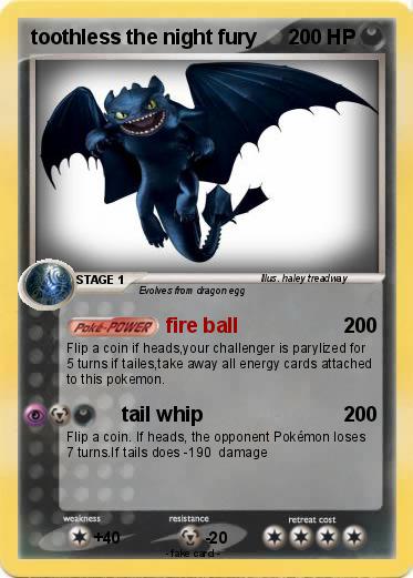 Pokemon toothless the night fury