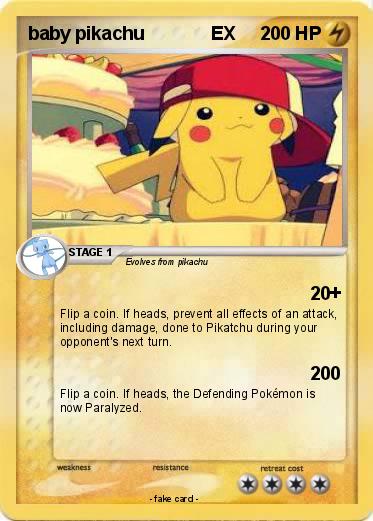Pokemon baby pikachu             EX