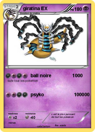 Pokemon giratina EX