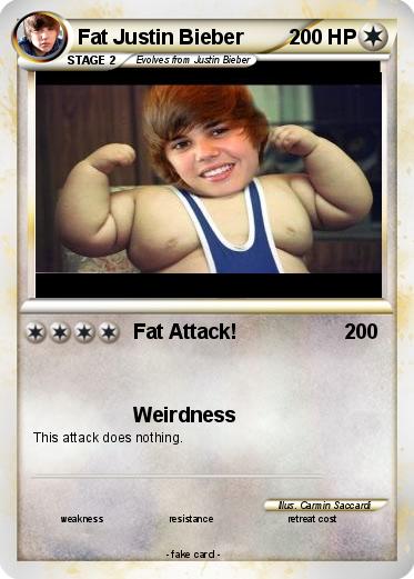 Pokemon Fat Justin Bieber