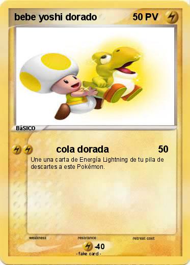 Pokemon bebe yoshi dorado