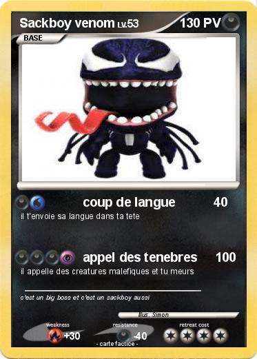 Pokemon Sackboy venom