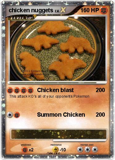 Pokemon chicken nuggets