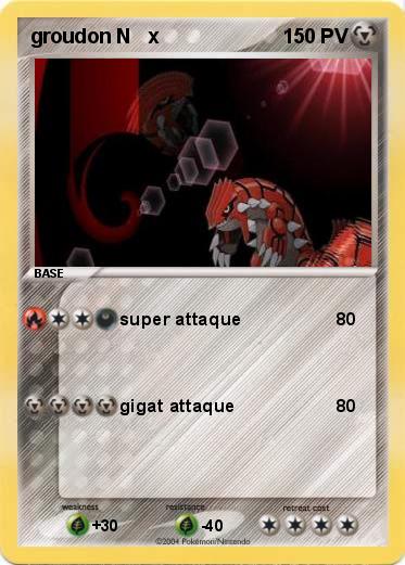 Pokemon groudon N   x