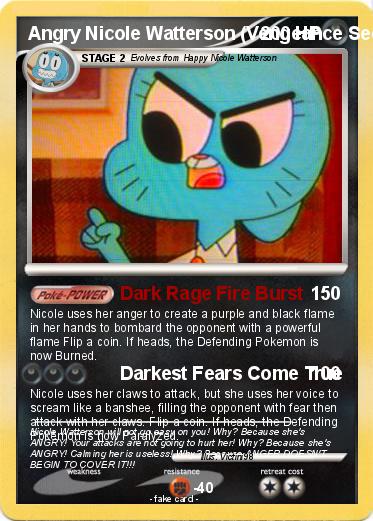 Pokemon Angry Nicole Watterson (Vengeance Seeker)