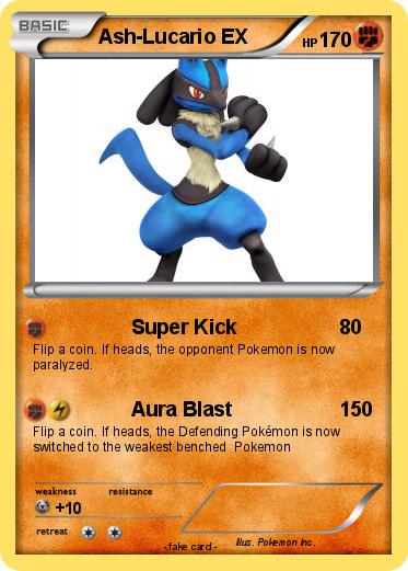Pokemon Ash-Lucario EX