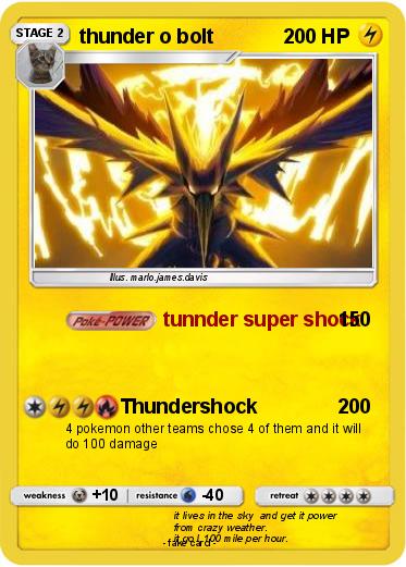 Pokemon thunder o bolt