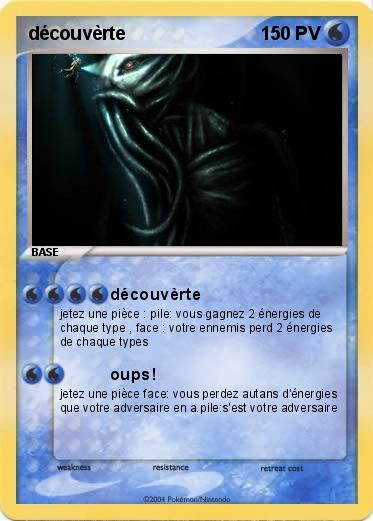 Pokemon découvèrte
