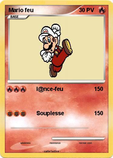 Pokemon Mario feu