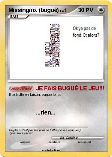 Pokemon Missingno. (bugué)