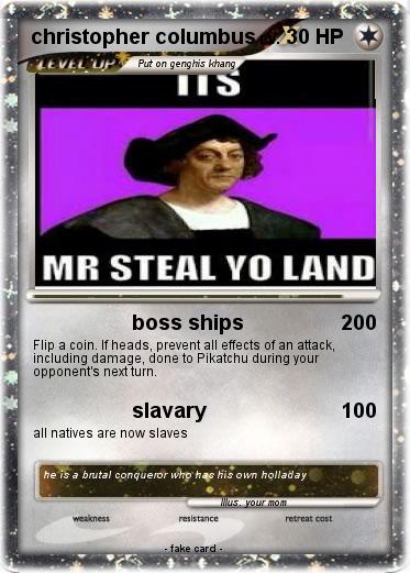 Pokemon christopher columbus