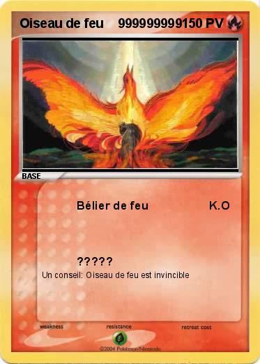 Pokemon Oiseau de feu    999999999