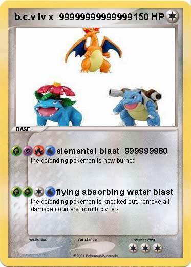 Pokemon b.c.v lv x  99999999999999