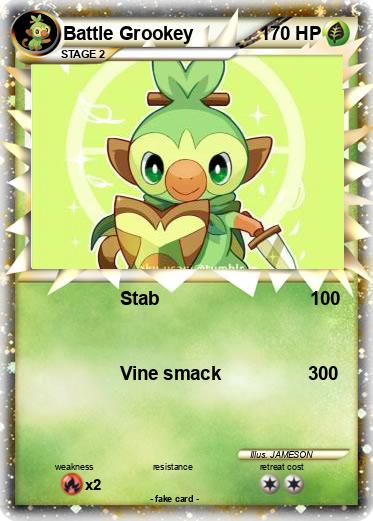 Pokemon Battle Grookey