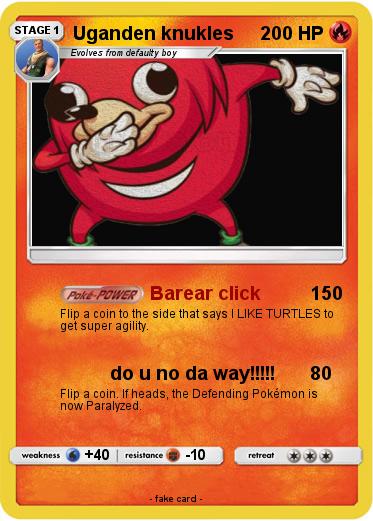 Pokemon Uganden knukles