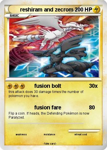Pokemon reshiram and zecrom