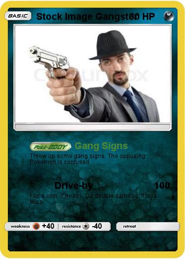 Pokemon Stock Image Gangster