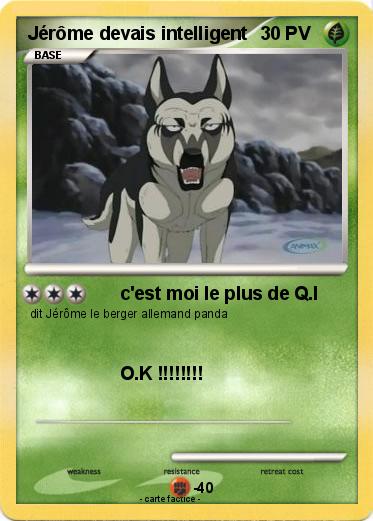 Pokemon Jérôme devais intelligent