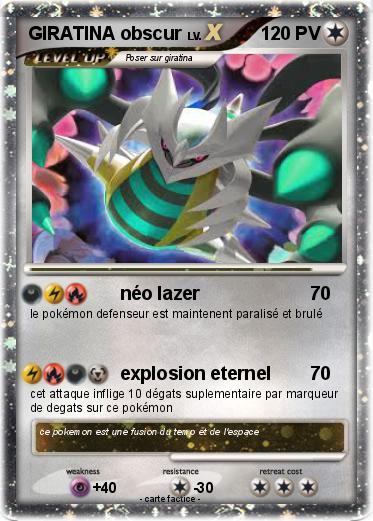 Pokemon GIRATINA obscur