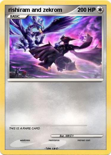 Pokemon rishiram and zekrom