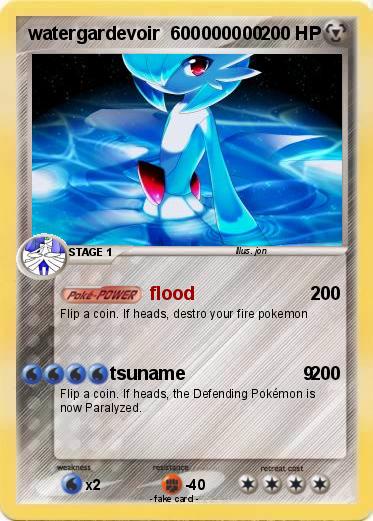 Pokemon watergardevoir  600000000