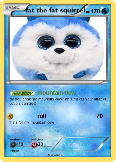 Pokemon fat the fat squirrel