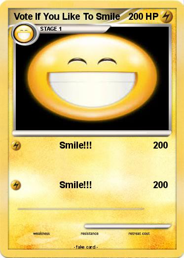 Pokemon Vote If You Like To Smile