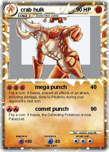 Pokemon crab hulk