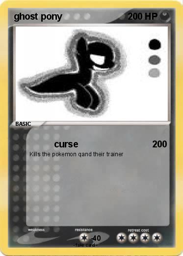 Pokemon ghost pony