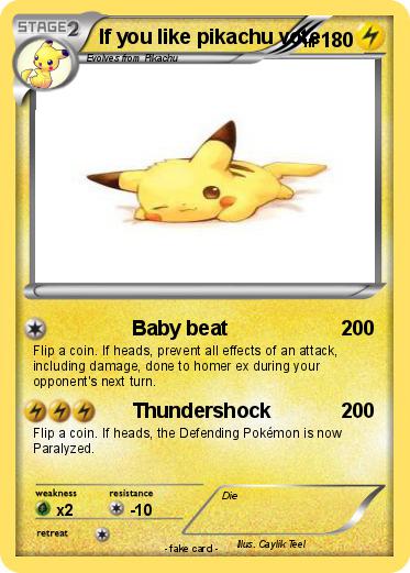 Pokemon If you like pikachu vote