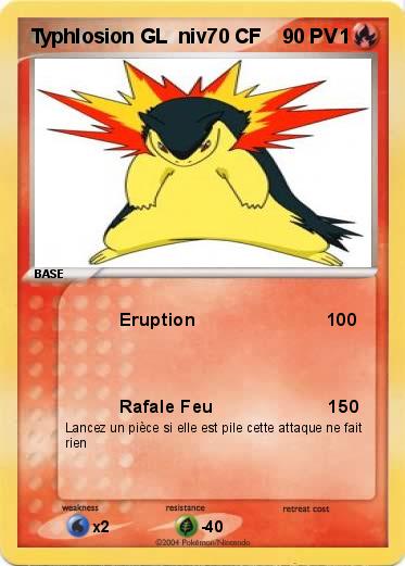 Pokemon Typhlosion GL  niv70 CF              1