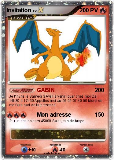 Pokemon Invitation