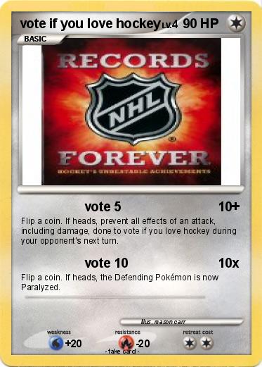 Pokemon vote if you love hockey