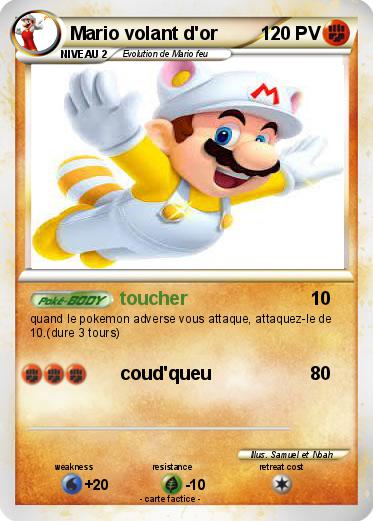 Pokemon Mario volant d'or