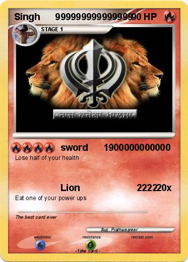 Pokemon Singh      999999999999999