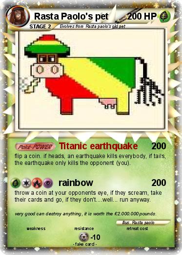 Pokemon Rasta Paolo's pet