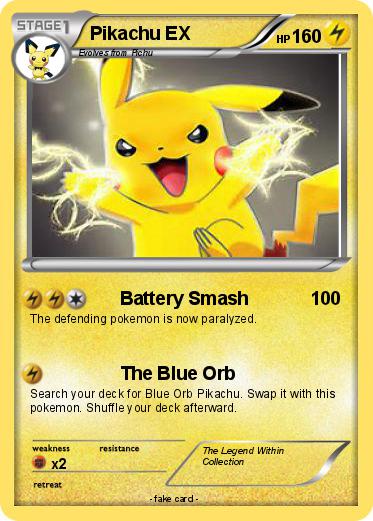 Pokemon Pikachu EX