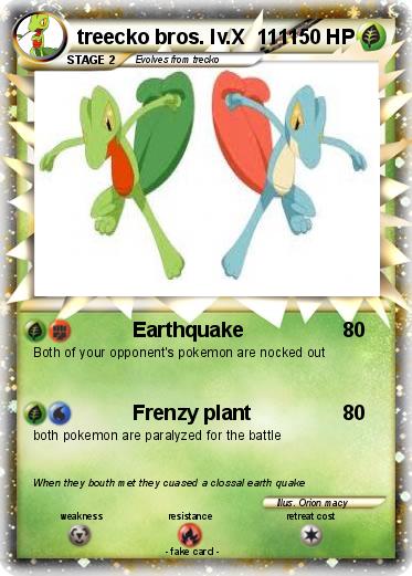 Pokemon treecko bros. lv.X  111