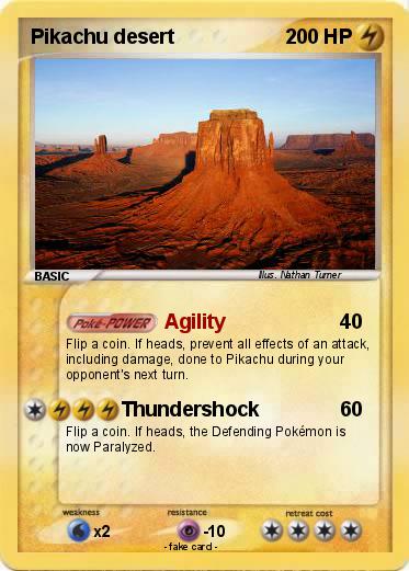 Pokemon Pikachu desert