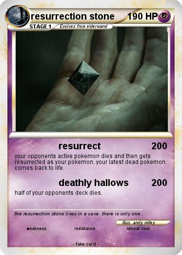 Pokemon resurrection stone