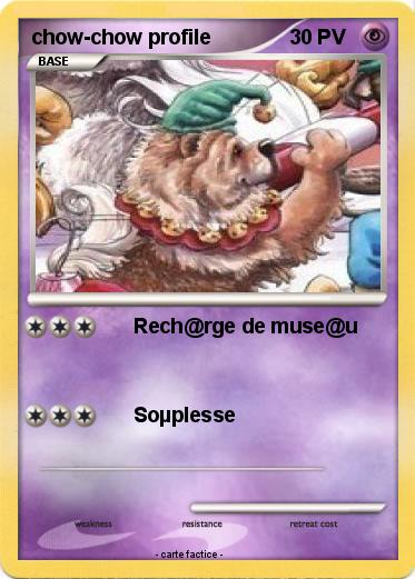 Pokemon chow-chow profile