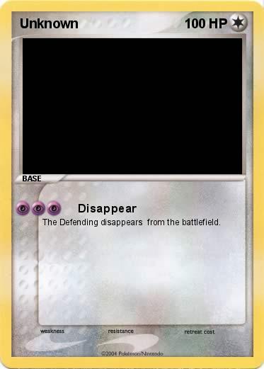 Pokemon Unknown