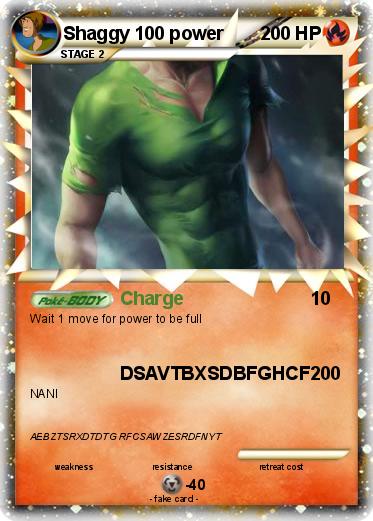 Pokemon Shaggy 100 power