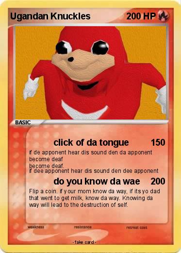 Pokemon Ugandan Knuckles