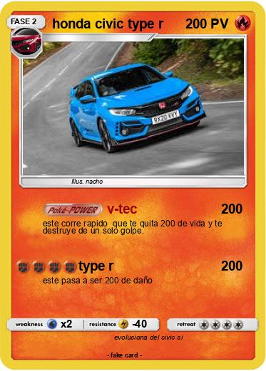 Pokemon honda civic type r