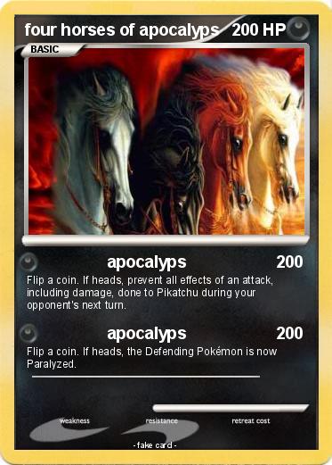 Pokemon four horses of apocalyps