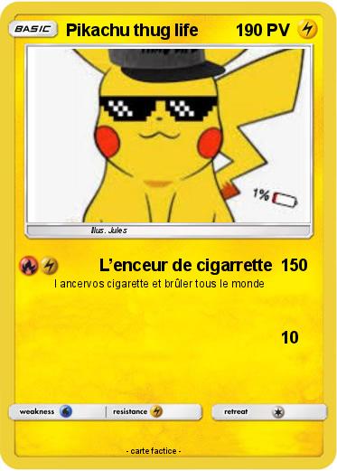 Pokemon Pikachu thug life